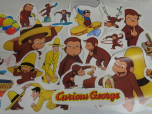 Officially Licensed Curious George Vinyl Wall Decals