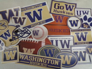 Officially Licensed University of Washington Huskies Vinyl Wall Decals