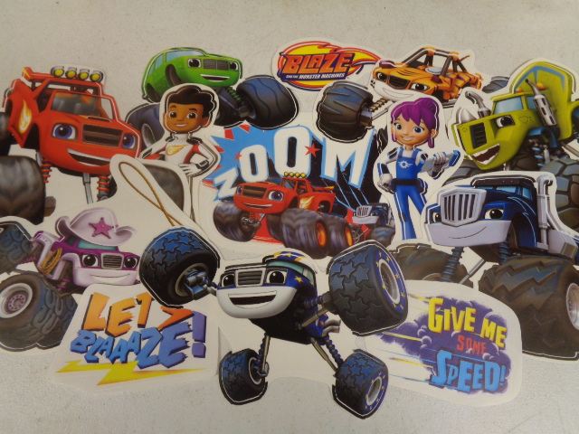 Officially licensed Blaze & the Monster Machines vinyl wall decals
