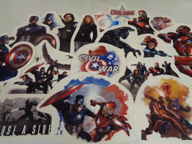 Officially licensed Captain America: Civil War vinyl wall decals