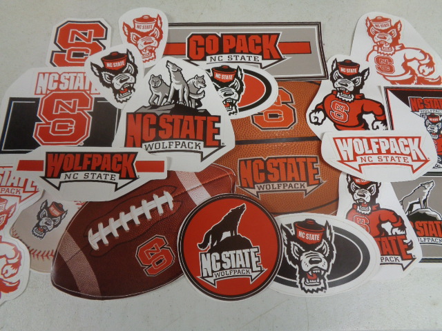 Officially licensed NC State vinyl wall decals