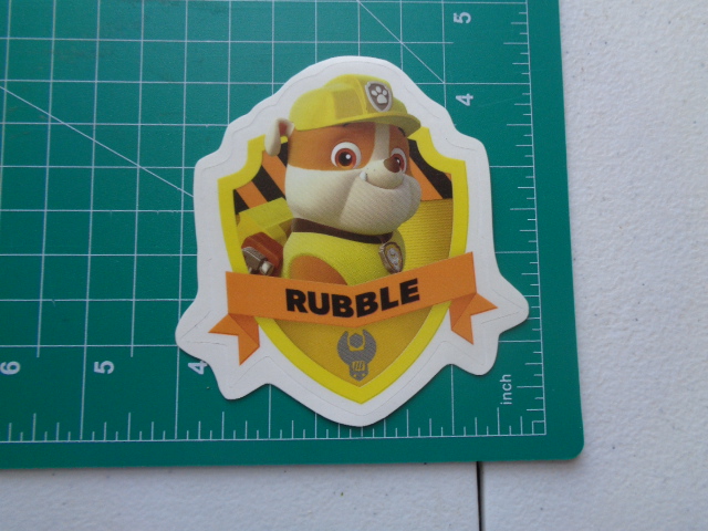 Rubble Cameo Badge - Boys Paw Patrol