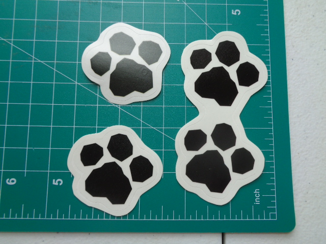 4 Black Pawprints - Boys Paw Patrol
